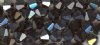 25 4mm Jet Hematite Swarovski Bicone Beads
